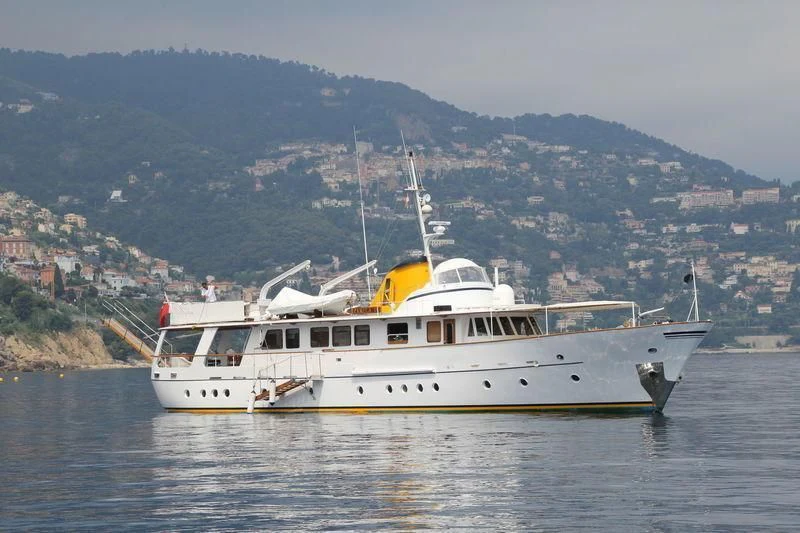 a boat on the water aboard PAMELA IV Yacht for Sale