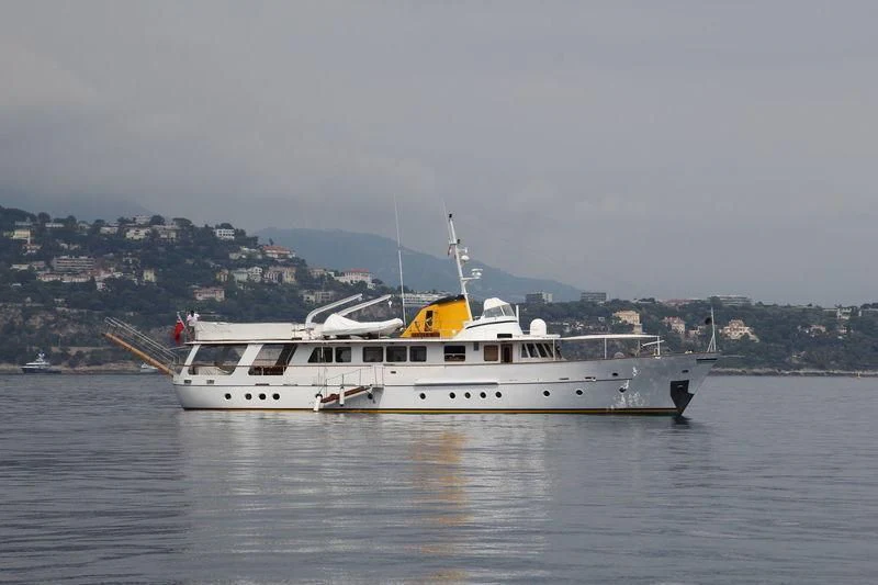 a boat on the water aboard PAMELA IV Yacht for Sale