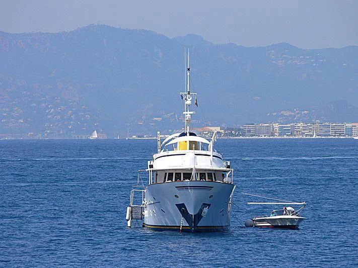 a boat on the water aboard PAMELA IV Yacht for Sale