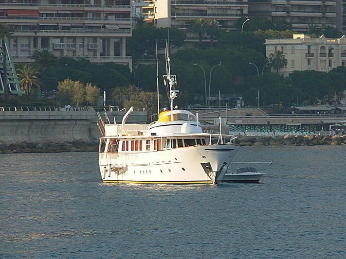 a boat on the water aboard PAMELA IV Yacht for Sale