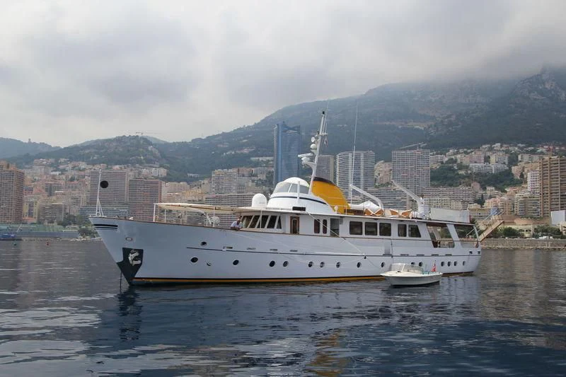 a boat on the water aboard PAMELA IV Yacht for Sale