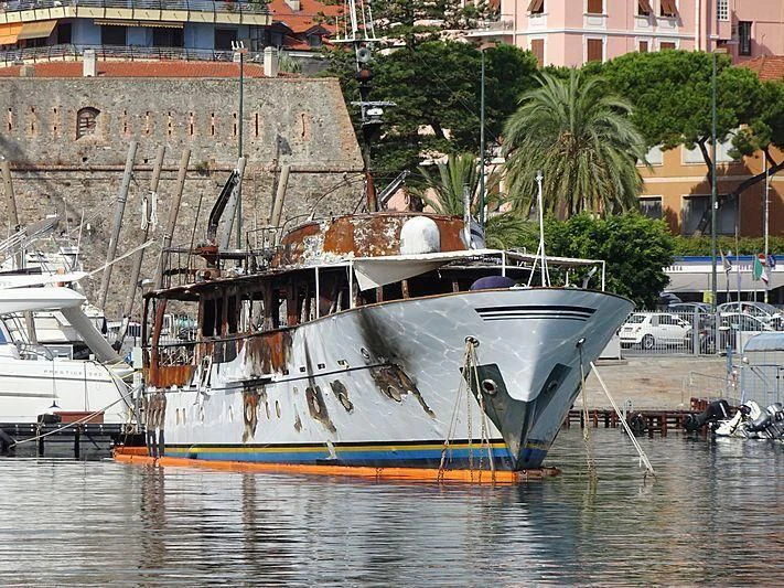 a boat on the water aboard PAMELA IV Yacht for Sale
