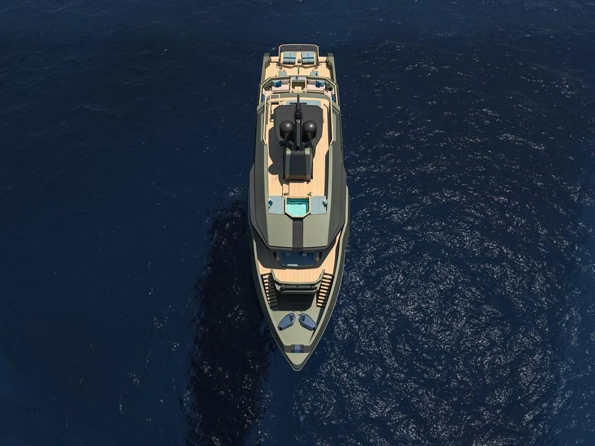 a ship in the water aboard FL38 Yacht for Sale