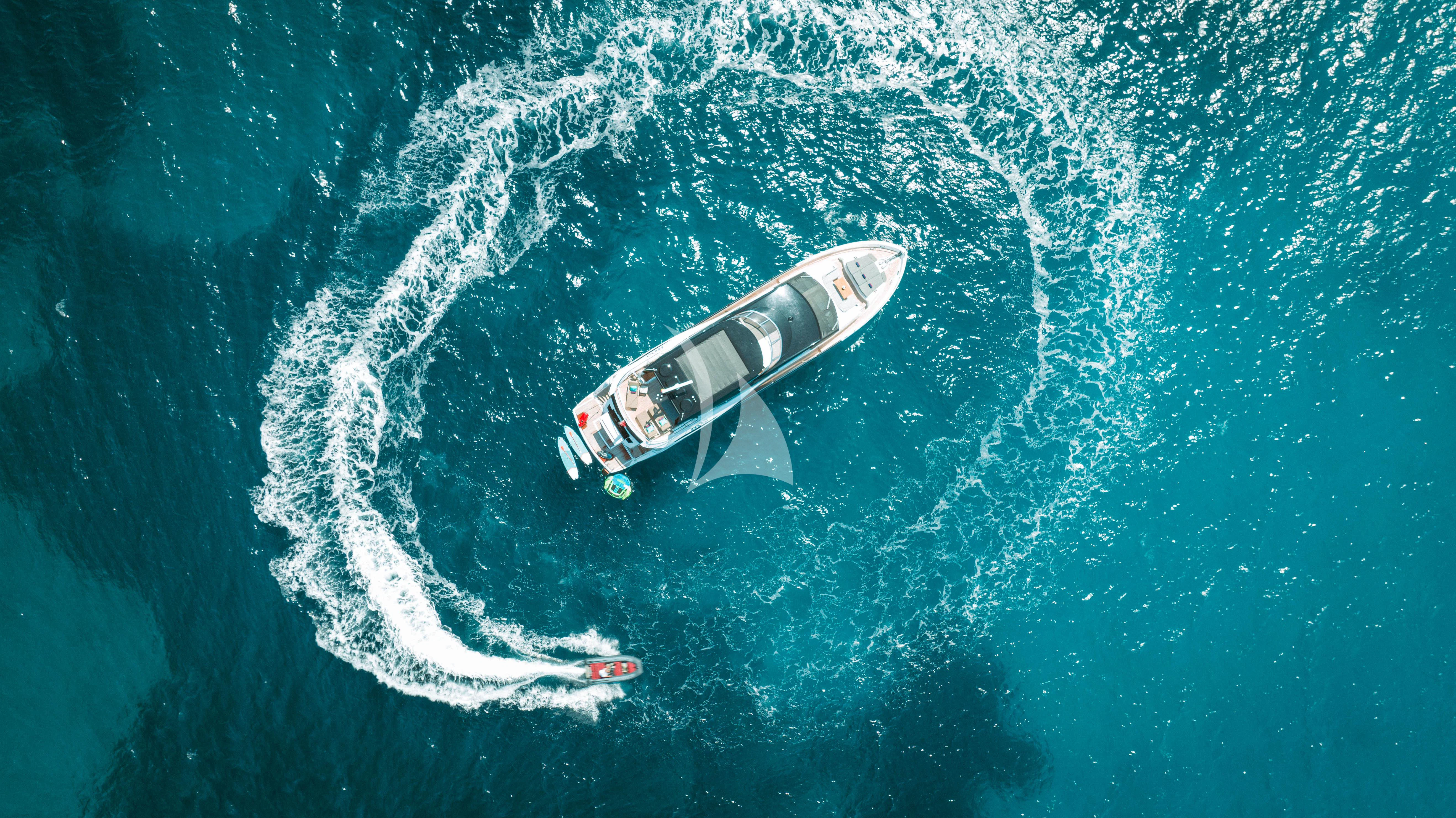 a boat in the water aboard MOONLIGHT Yacht for Sale