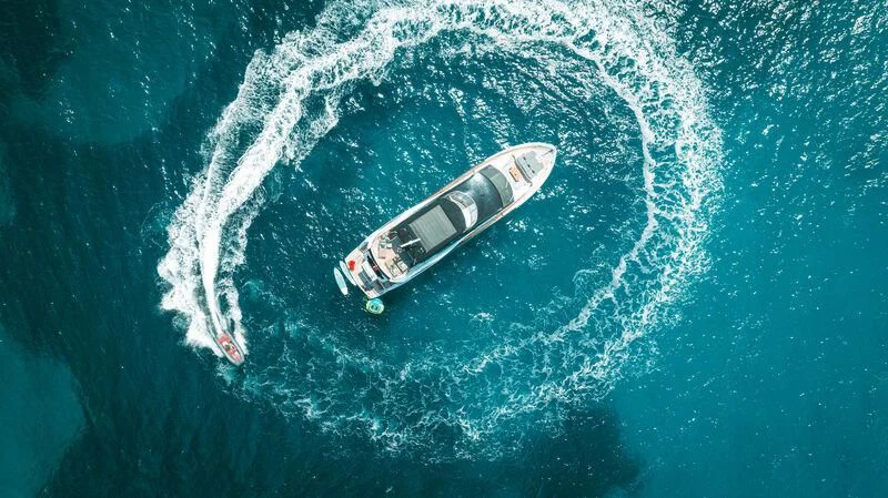 a boat in the water aboard MOONLIGHT Yacht for Sale