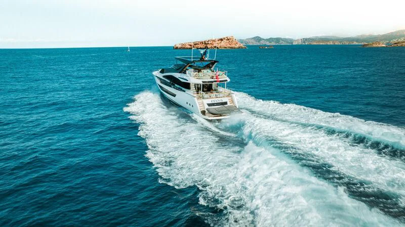 a boat on the water aboard MOONLIGHT Yacht for Sale