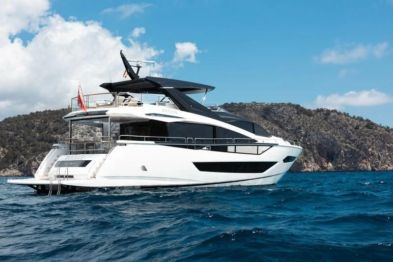 a boat in the water aboard MOONLIGHT Yacht for Sale