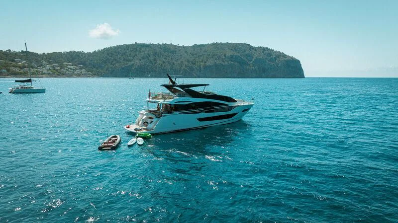 a couple of boats in the water aboard MOONLIGHT Yacht for Sale