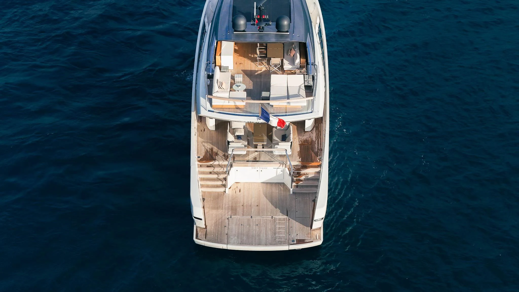 a ship in the water aboard VINCI II Yacht for Sale