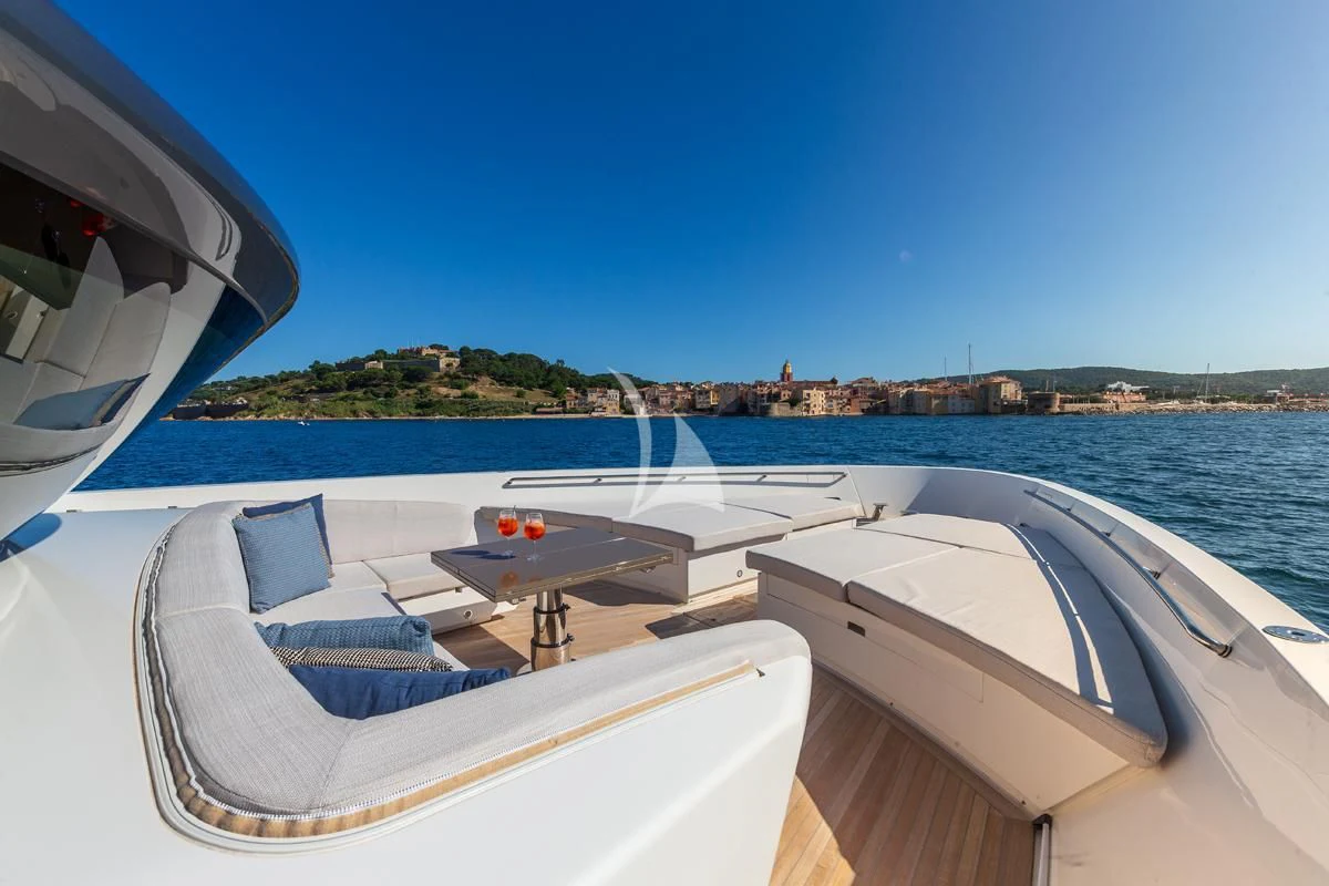 a boat on the water aboard VINCI II Yacht for Sale