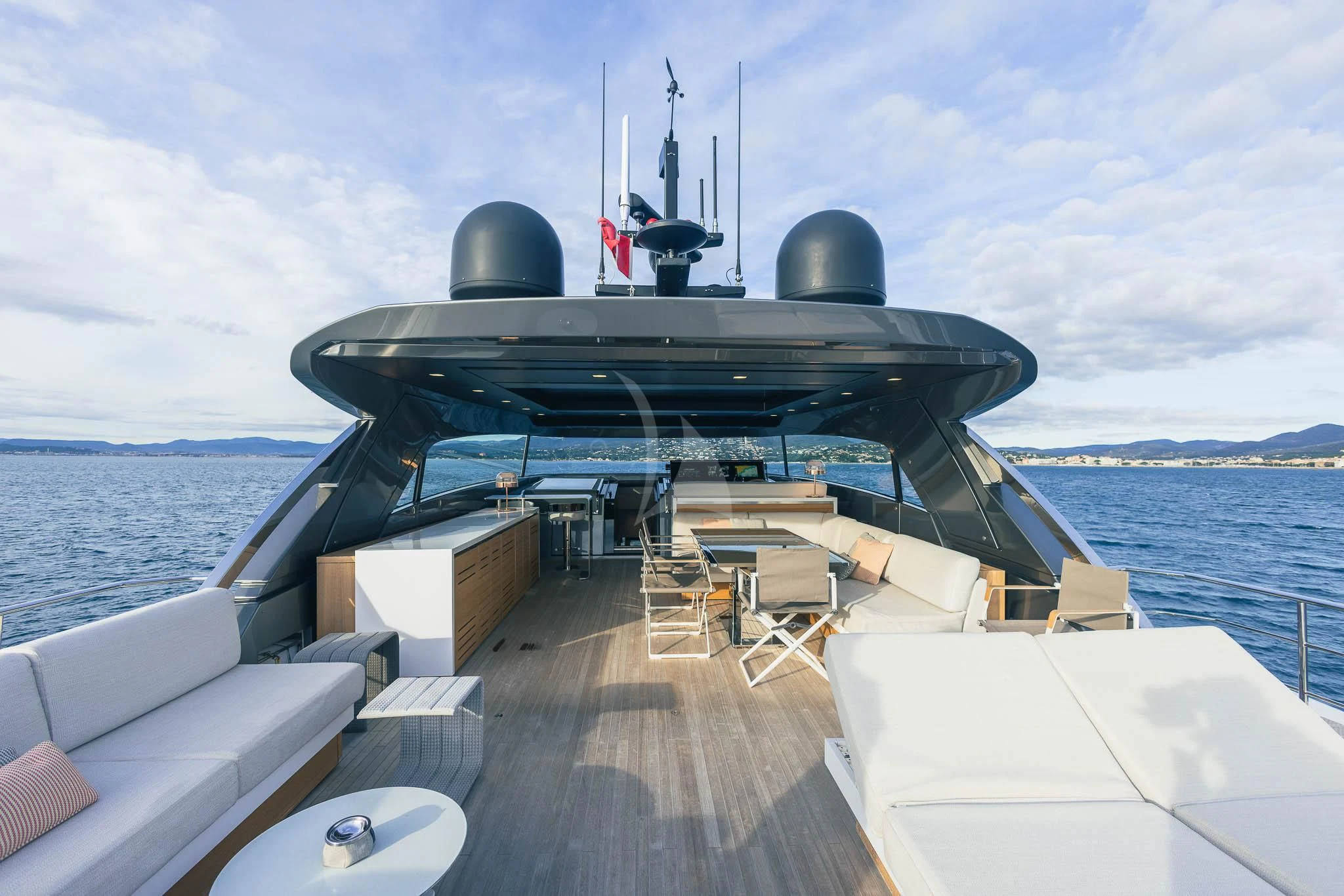 a boat on the water aboard VINCI II Yacht for Sale