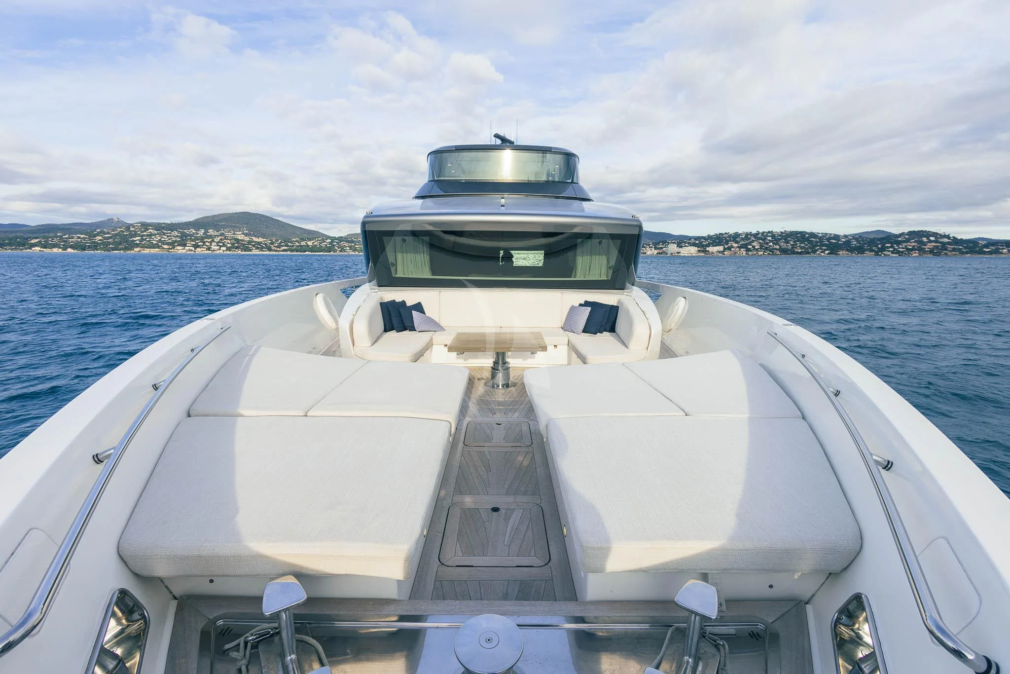 a boat on the water aboard VINCI II Yacht for Sale