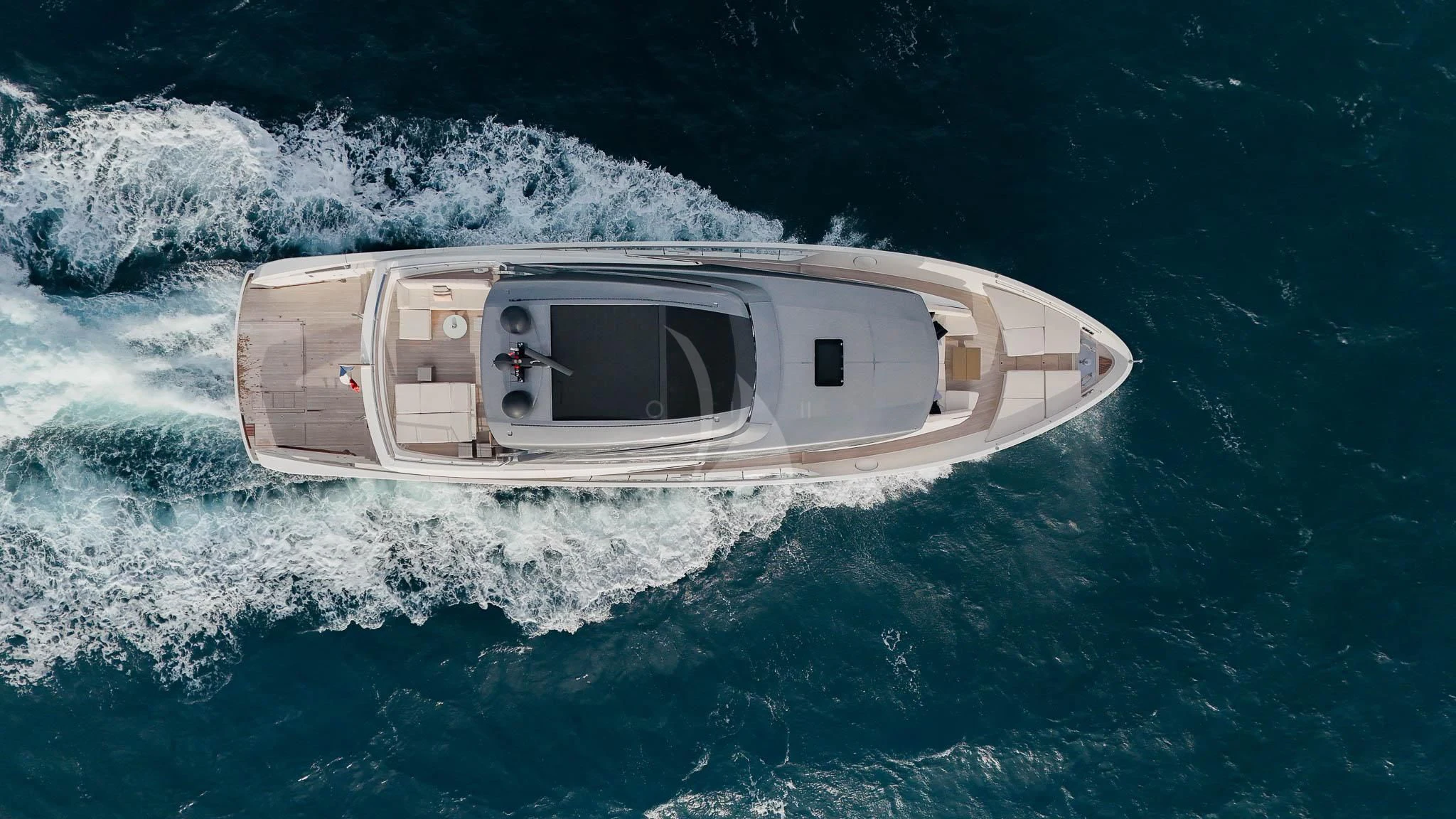 a boat in the water aboard VINCI II Yacht for Sale