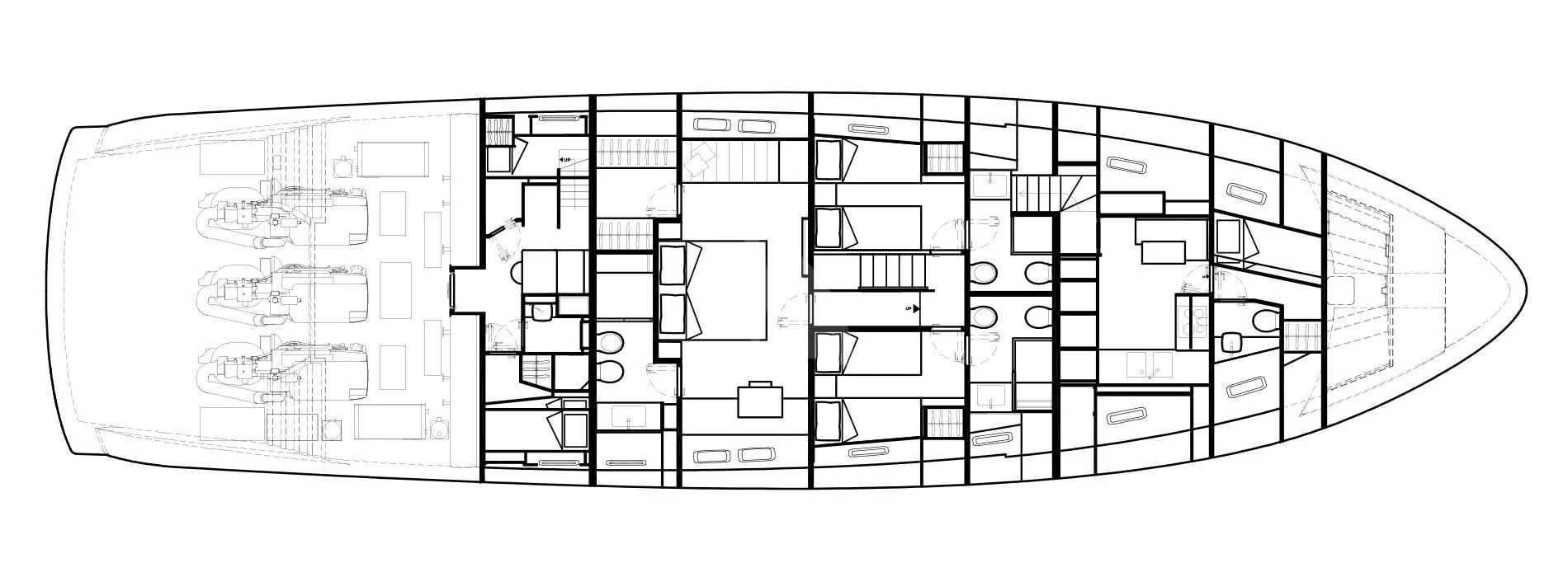 diagram, engineering drawing aboard VINCI II Yacht for Sale