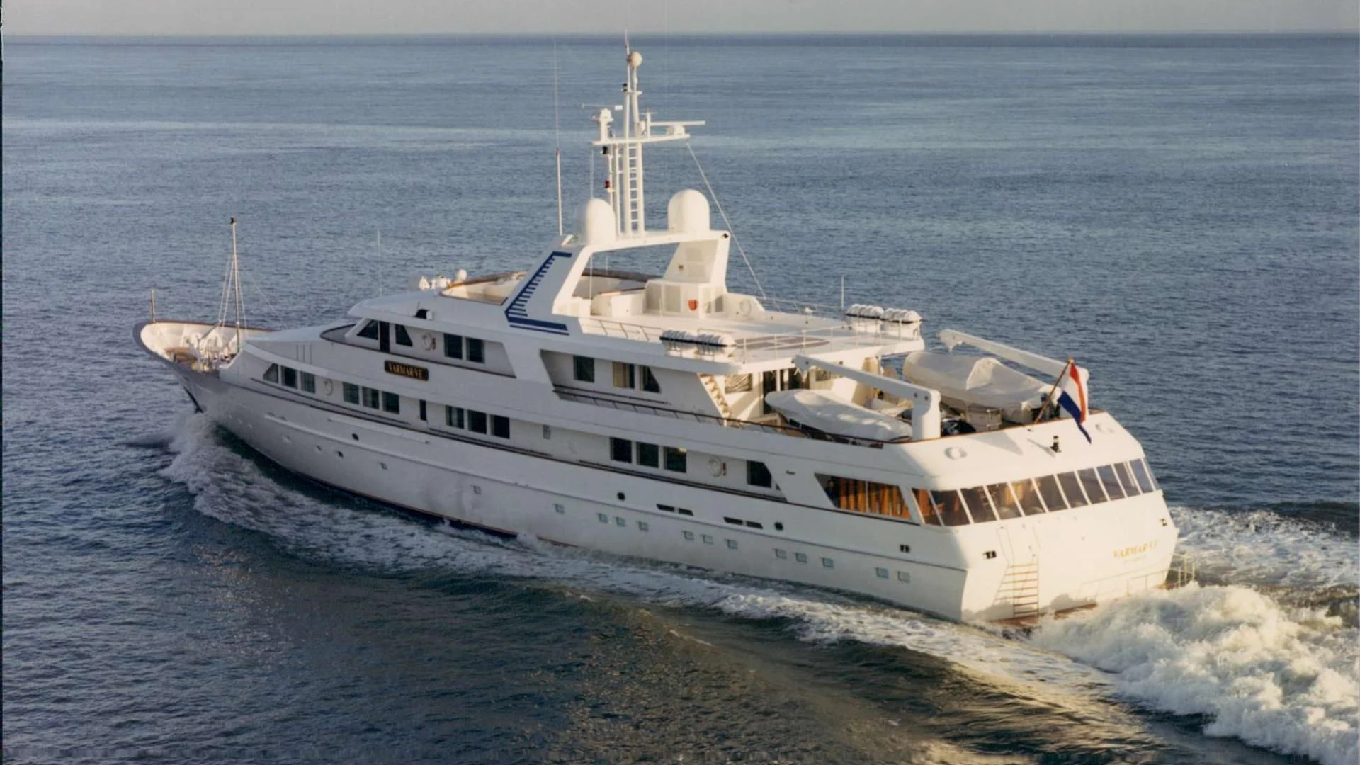 a white boat on the water aboard VARMAR VE Yacht for Sale