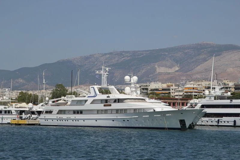 a group of boats in a harbor aboard VARMAR VE Yacht for Sale