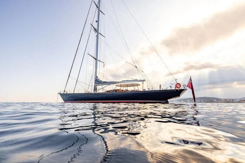 a boat on the water aboard BOLERO Yacht for Sale