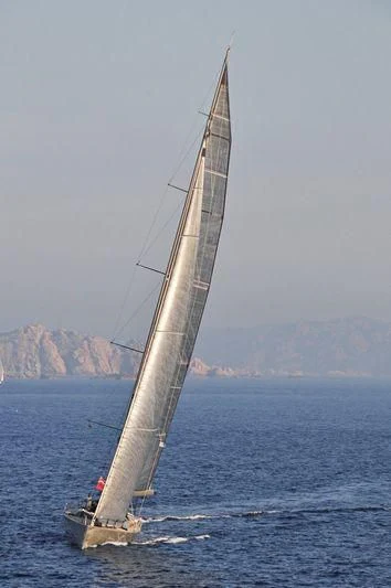 a sailboat on the water aboard TIKETITAN Yacht for Sale