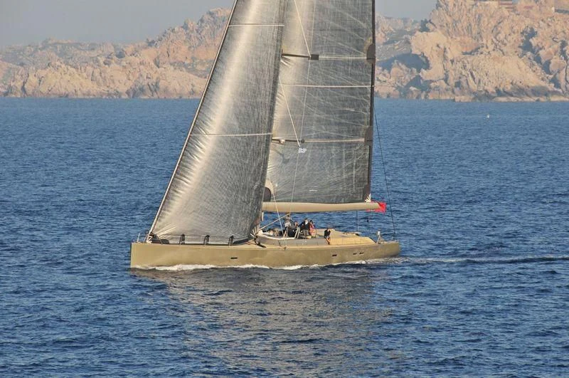 a sailboat on the water aboard TIKETITAN Yacht for Sale