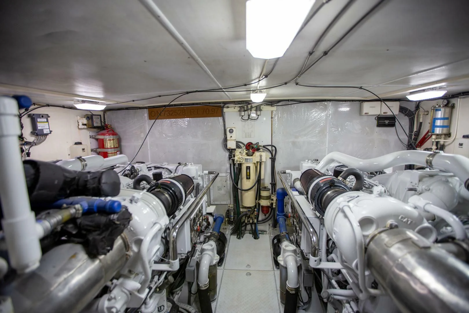 inside of a vehicle aboard PAINKILLER Yacht for Sale