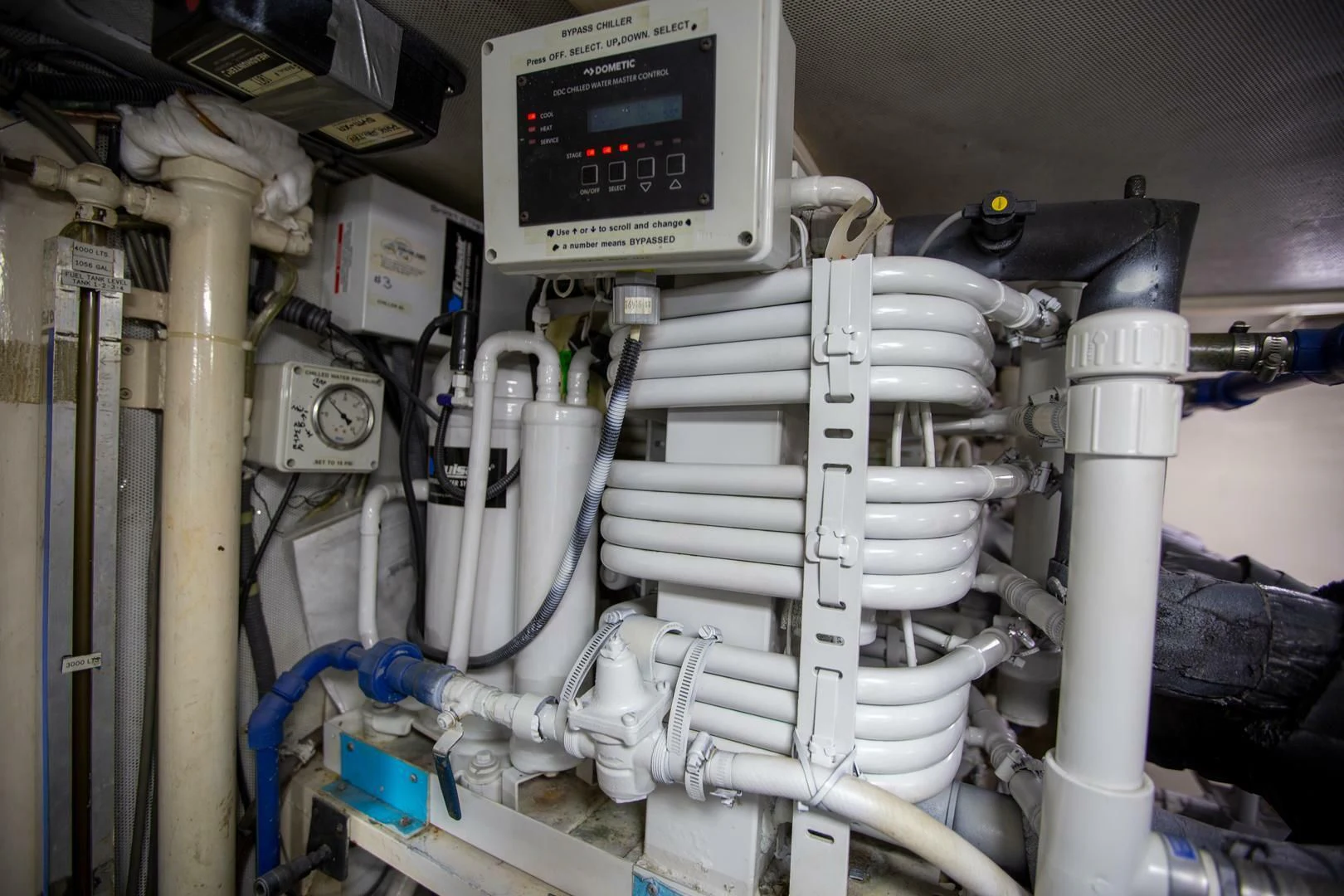 a machine with white tubes aboard PAINKILLER Yacht for Sale