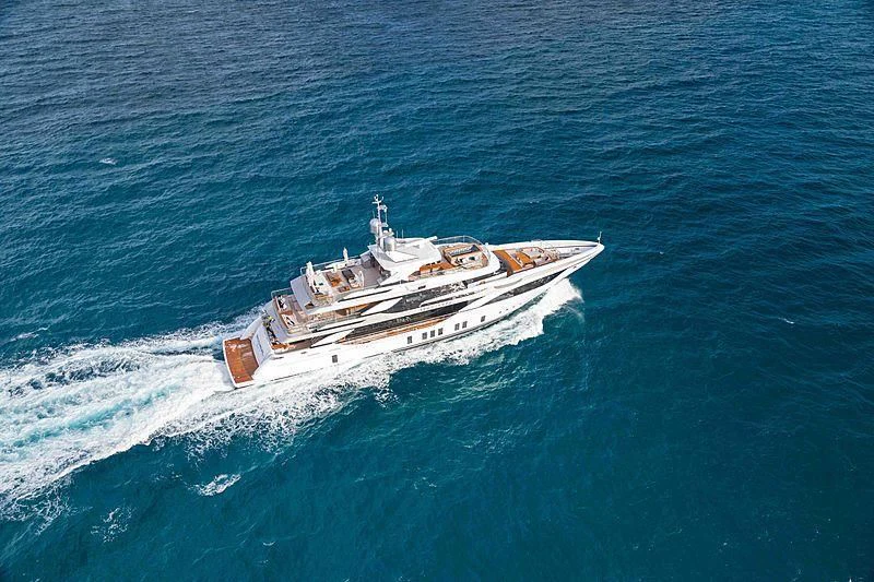 a boat on the water aboard BACCHANAL Yacht for Sale