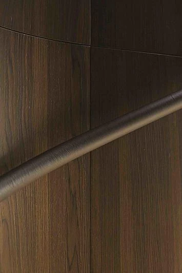 a wooden surface with a horizontal bar aboard BACCHANAL Yacht for Sale