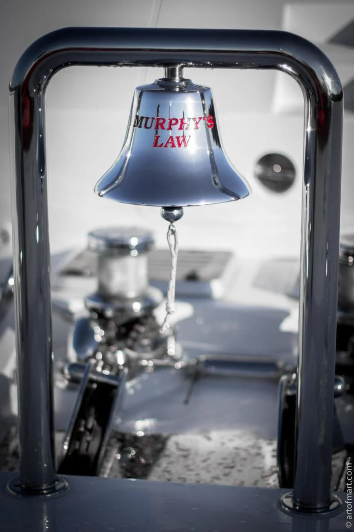 a close-up of a machine aboard MURPHY'S LAW Yacht for Charter