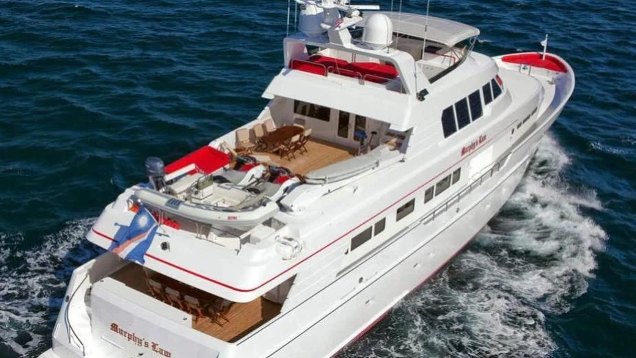 a boat on the water aboard MURPHY'S LAW Yacht for Charter