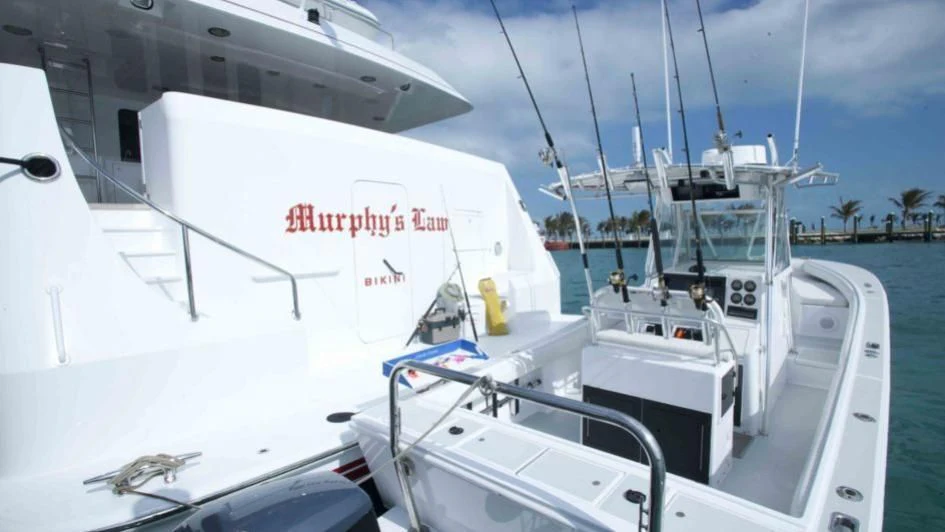 a group of boats on the water aboard MURPHY'S LAW Yacht for Charter