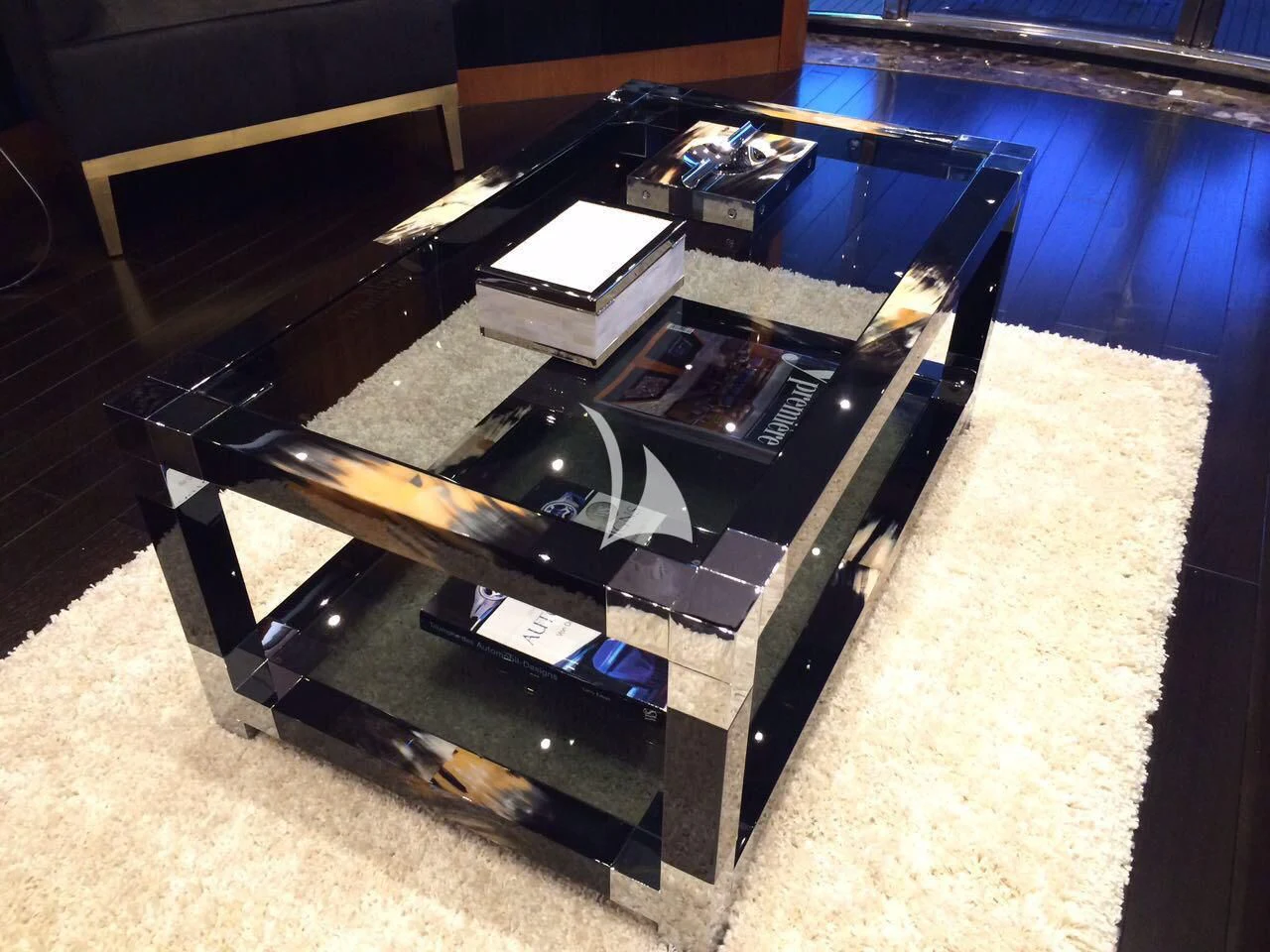 a model of a space ship aboard PEARL OF LONDON Yacht for Sale