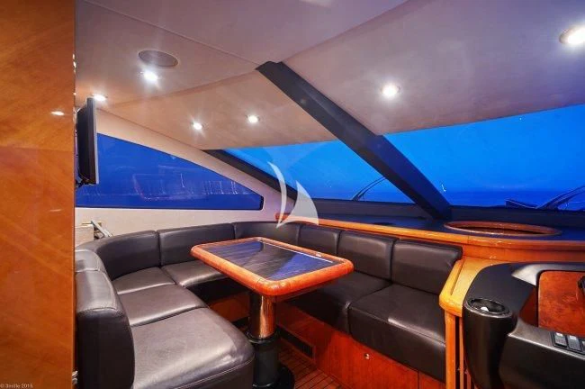 inside of a vehicle aboard PEARL OF LONDON Yacht for Sale