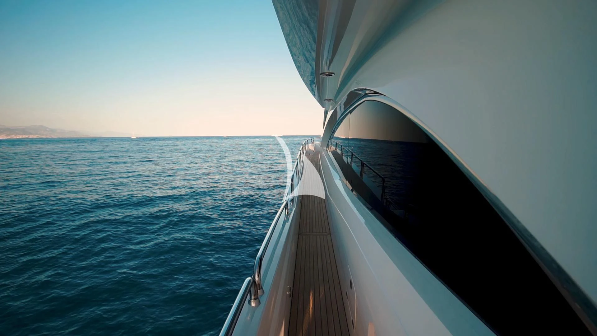 a boat on the water aboard PEARL OF LONDON Yacht for Sale