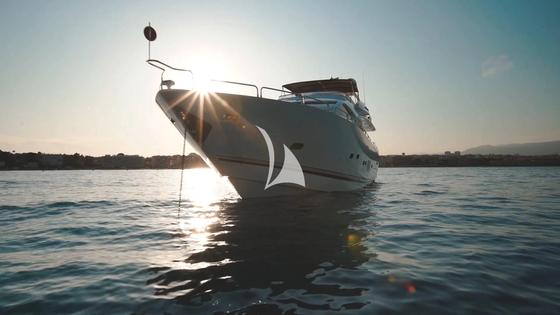 a boat in the water aboard PEARL OF LONDON Yacht for Sale