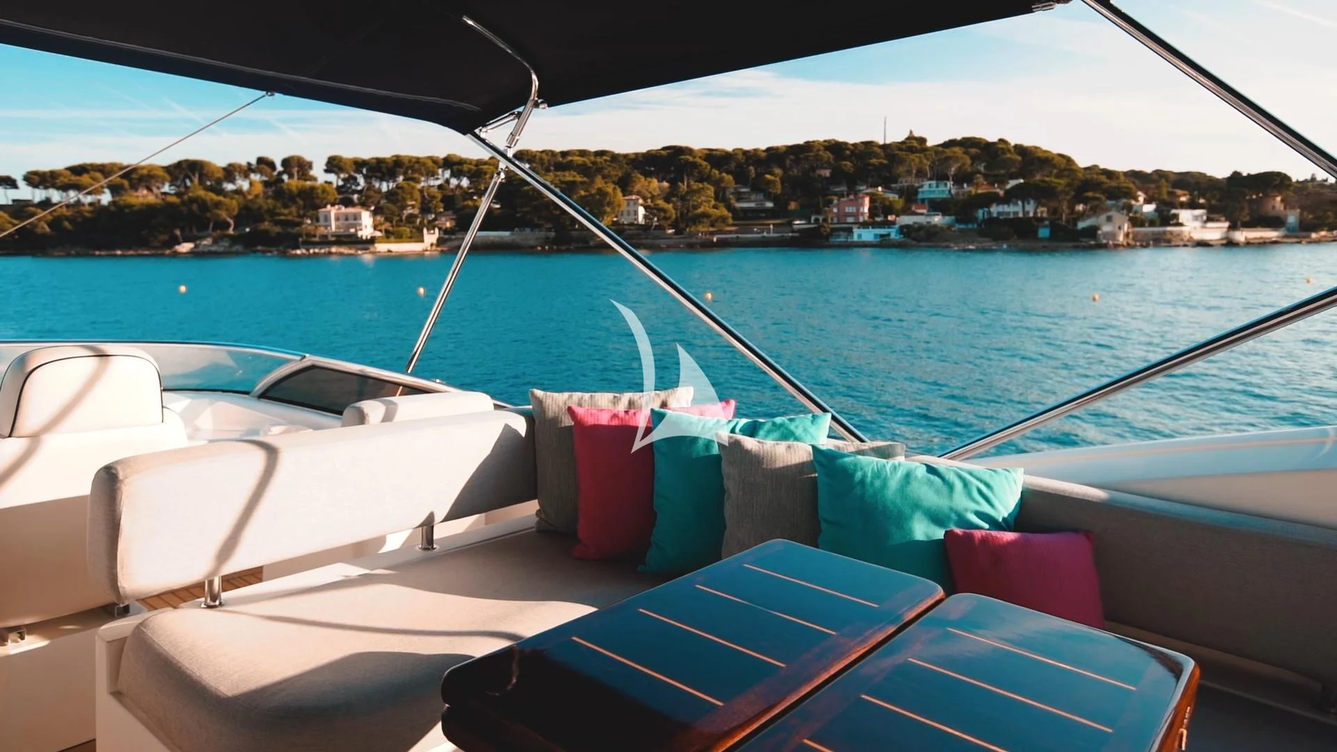 a boat with a lot of bags on it aboard PEARL OF LONDON Yacht for Sale