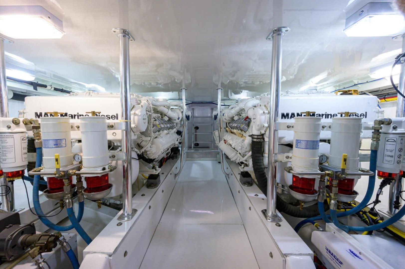 a close-up of a machine aboard FLYING J Yacht for Sale