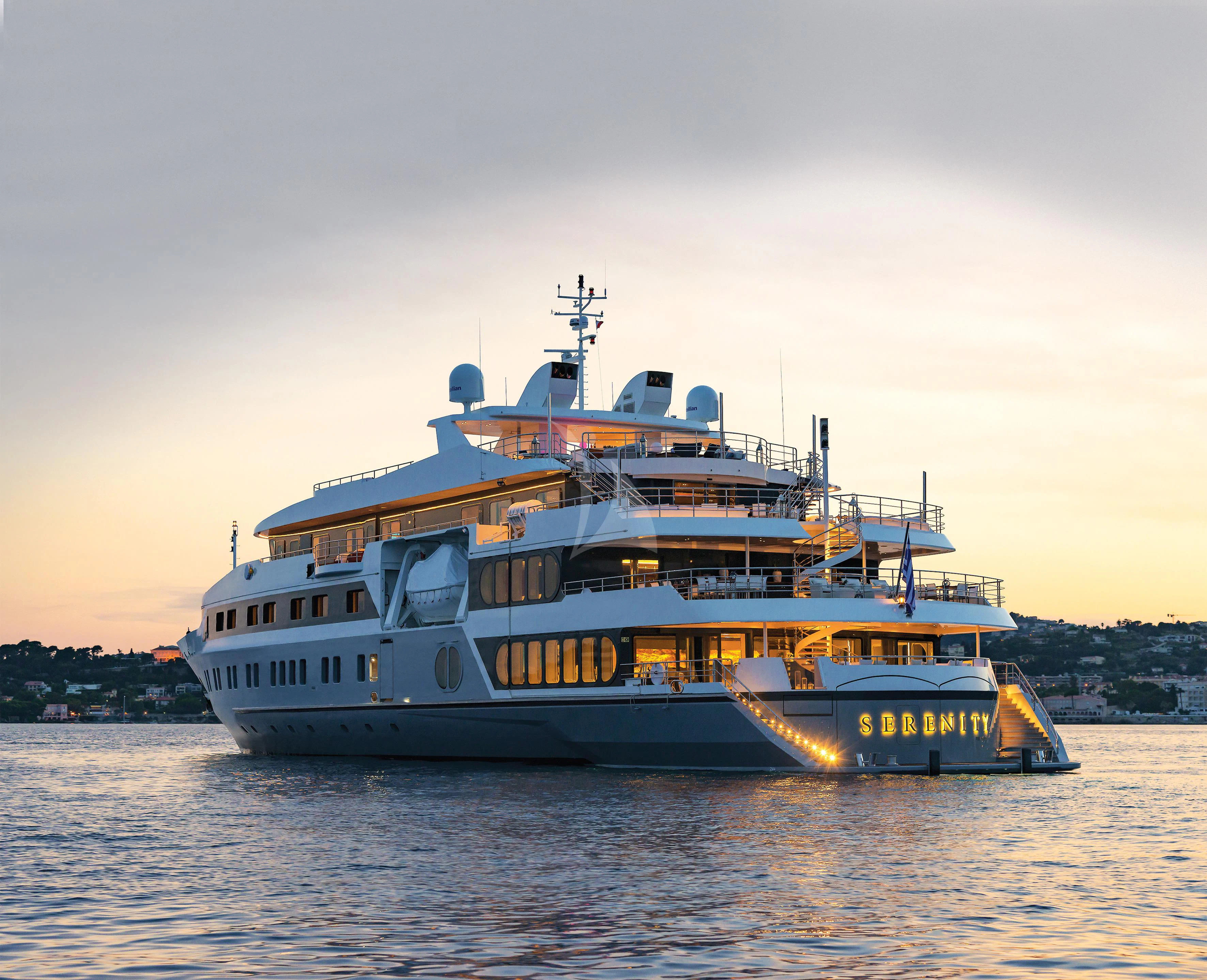 a large boat on the water aboard MARQUISE Yacht for Sale