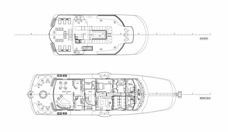 diagram aboard MARQUISE Yacht for Sale