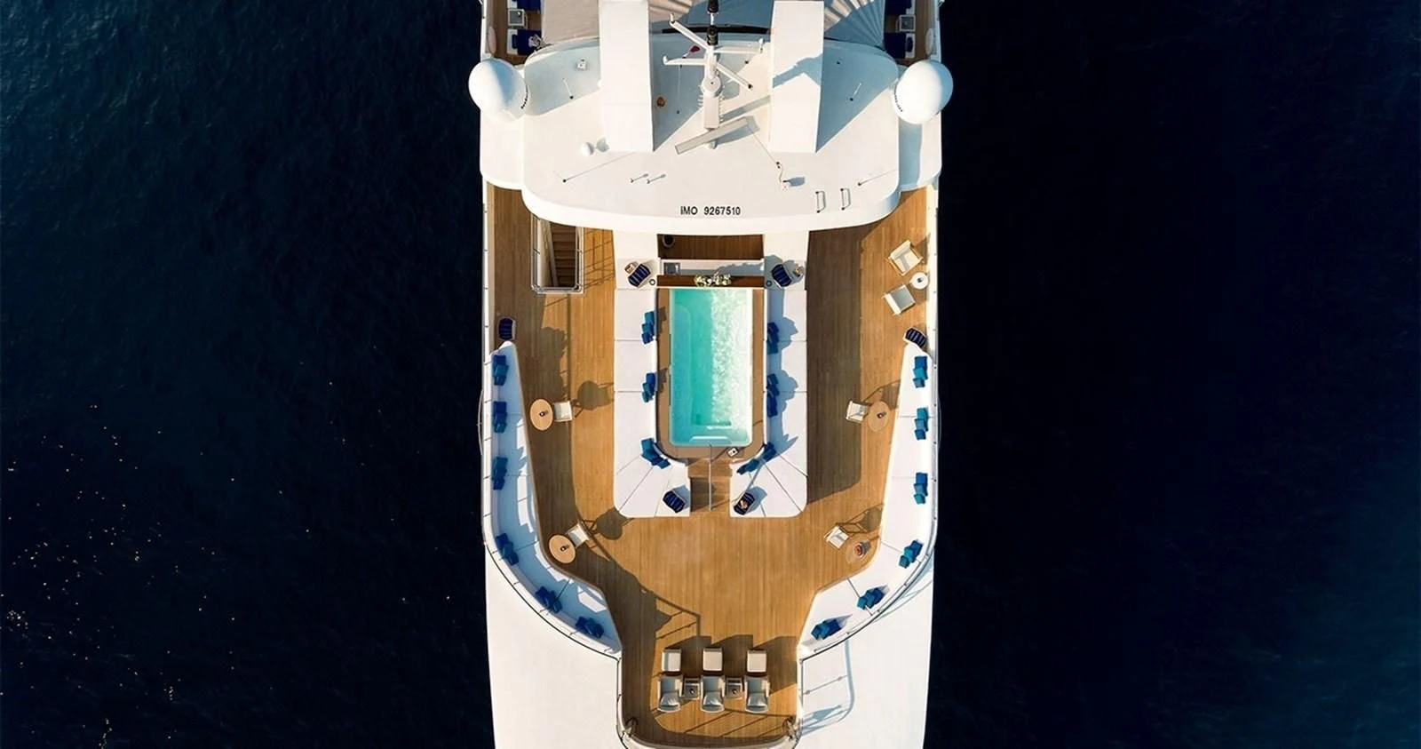 a space ship in space aboard MARQUISE Yacht for Sale