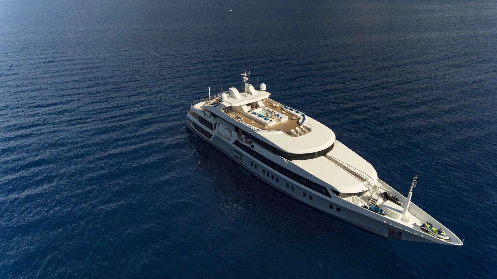 a white boat in the water aboard MARQUISE Yacht for Sale