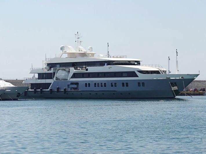 a large white ship aboard MARQUISE Yacht for Sale