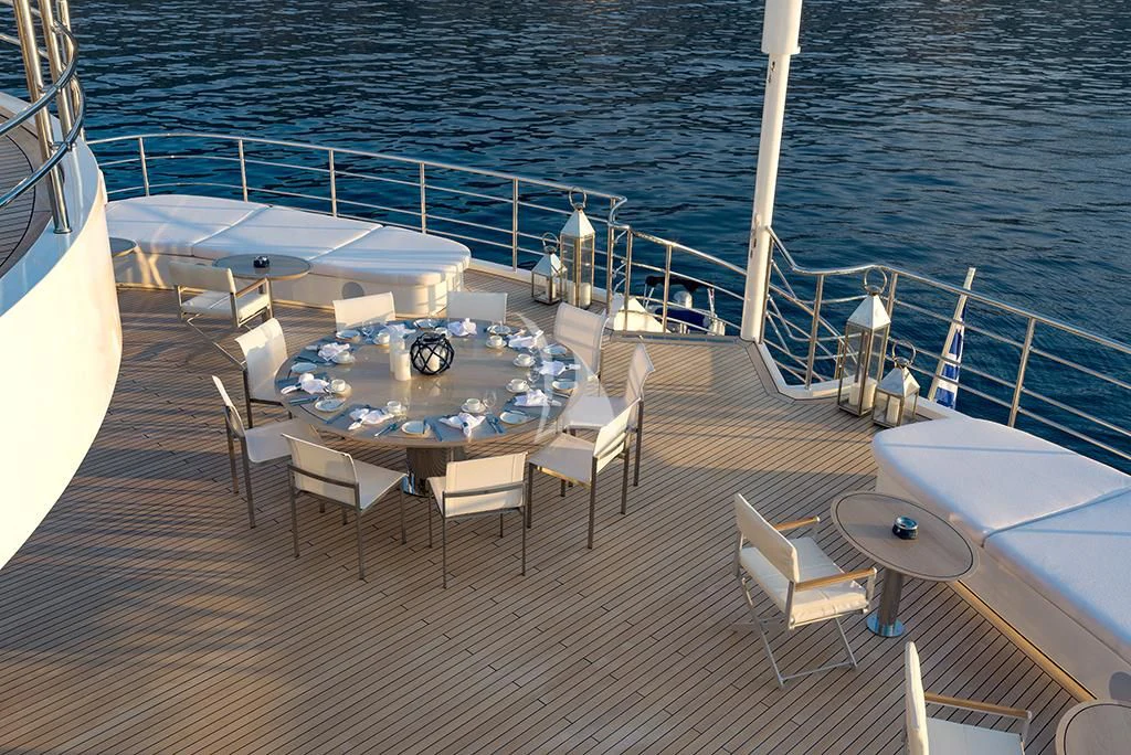 a deck of a boat aboard MARQUISE Yacht for Sale