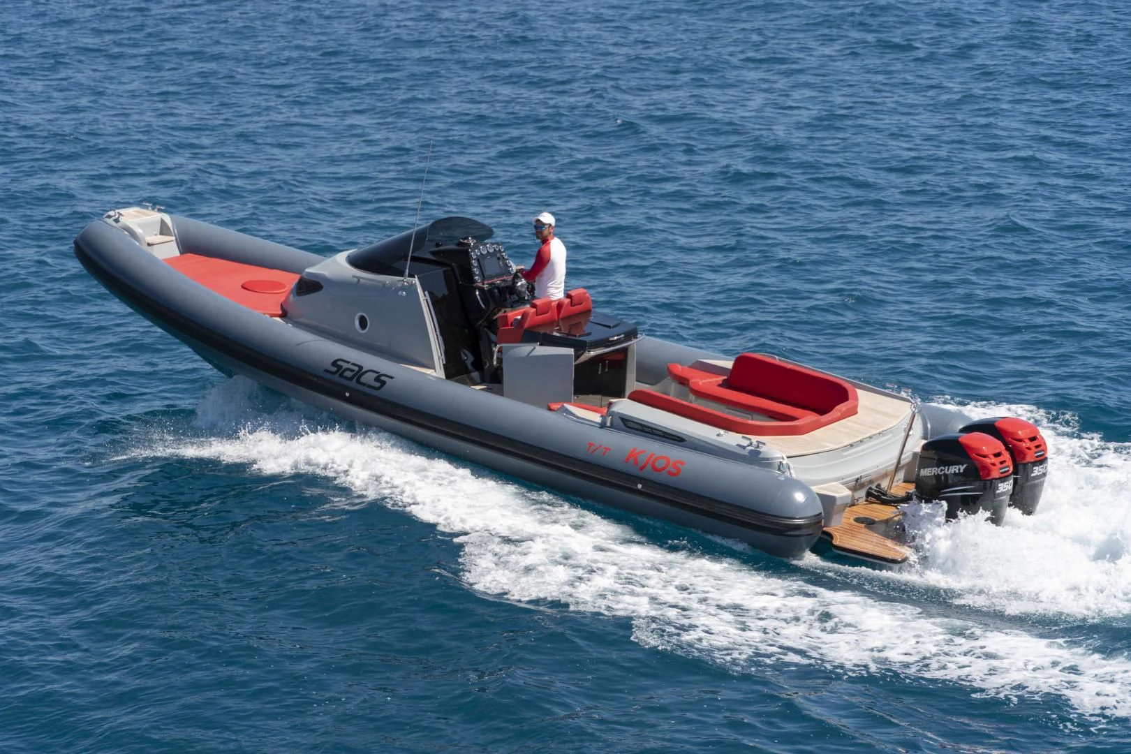 a boat on the water aboard KJOS Yacht for Charter