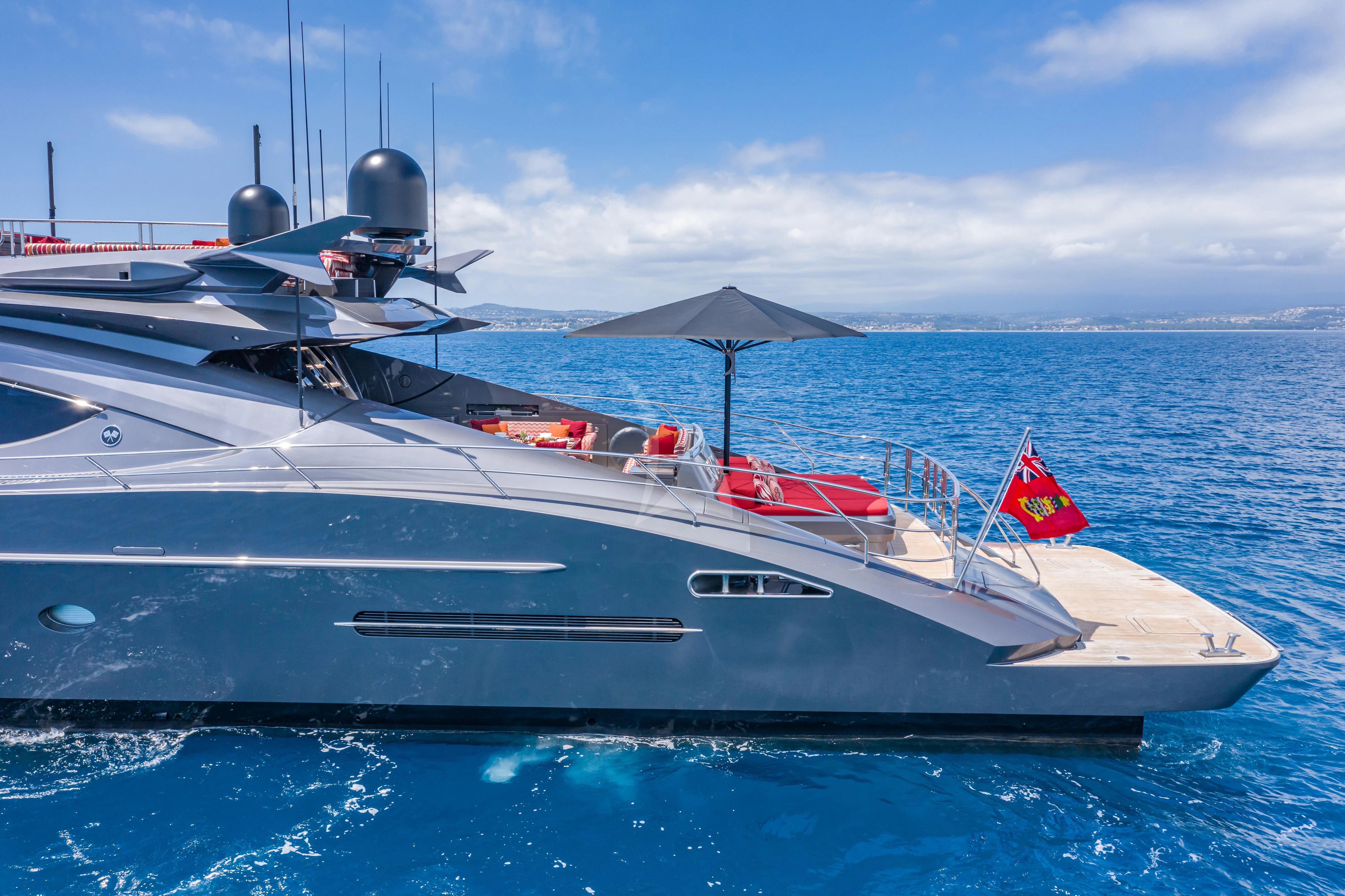 a boat in the water aboard KJOS Yacht for Charter