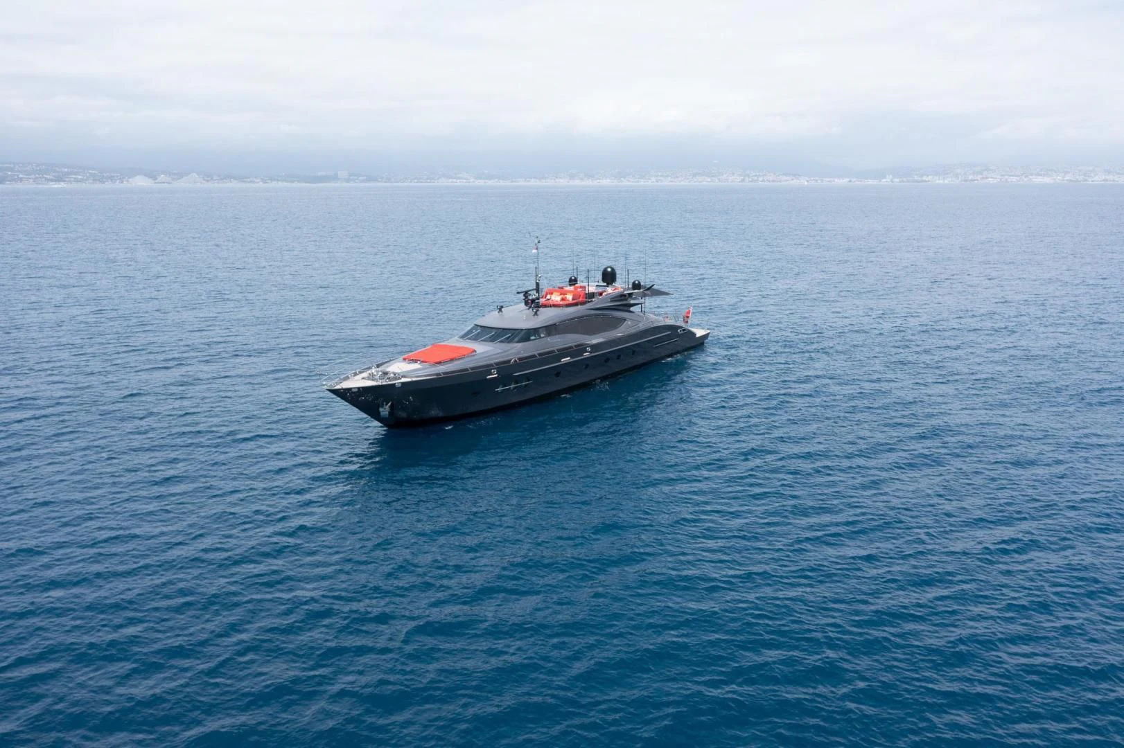 a boat in the water aboard KJOS Yacht for Charter