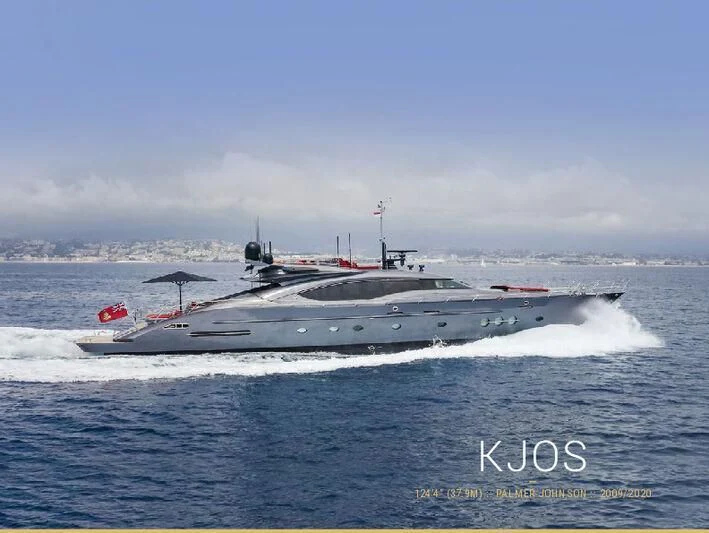 a boat on the water aboard KJOS Yacht for Charter