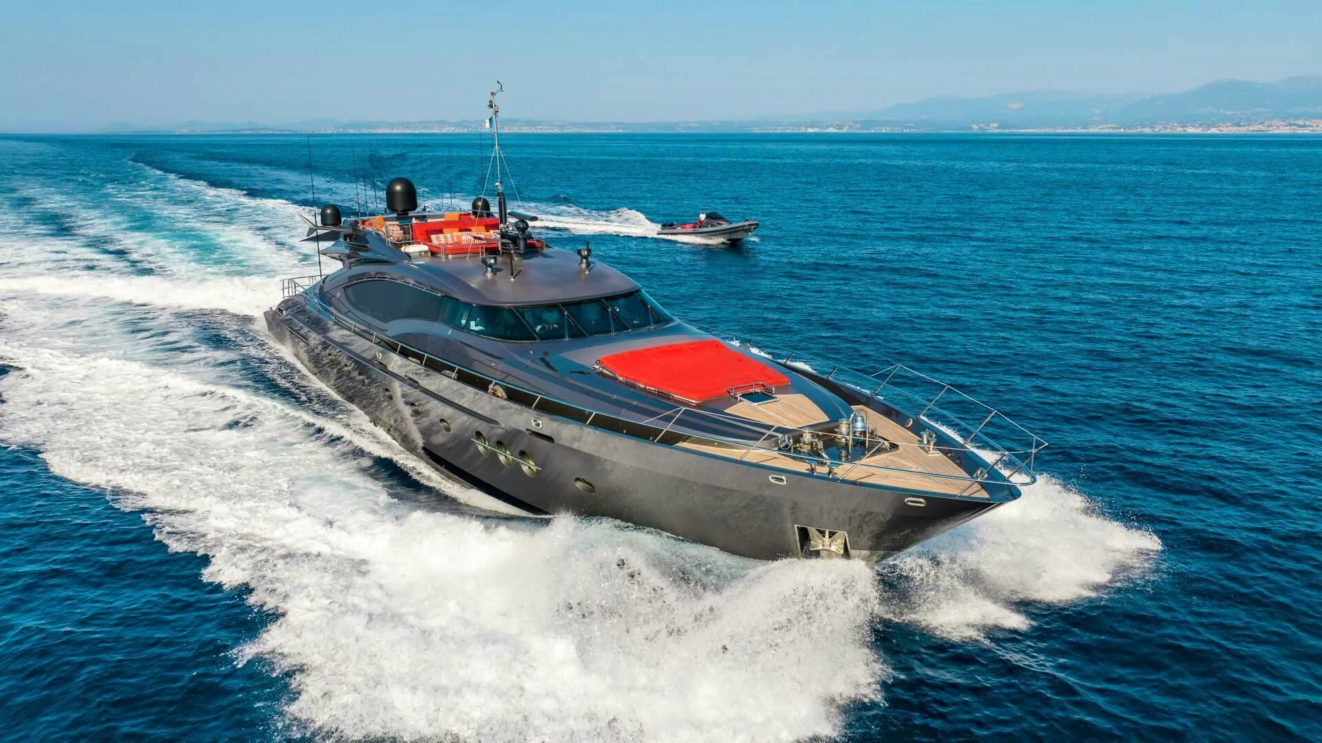 a boat on the water aboard KJOS Yacht for Charter