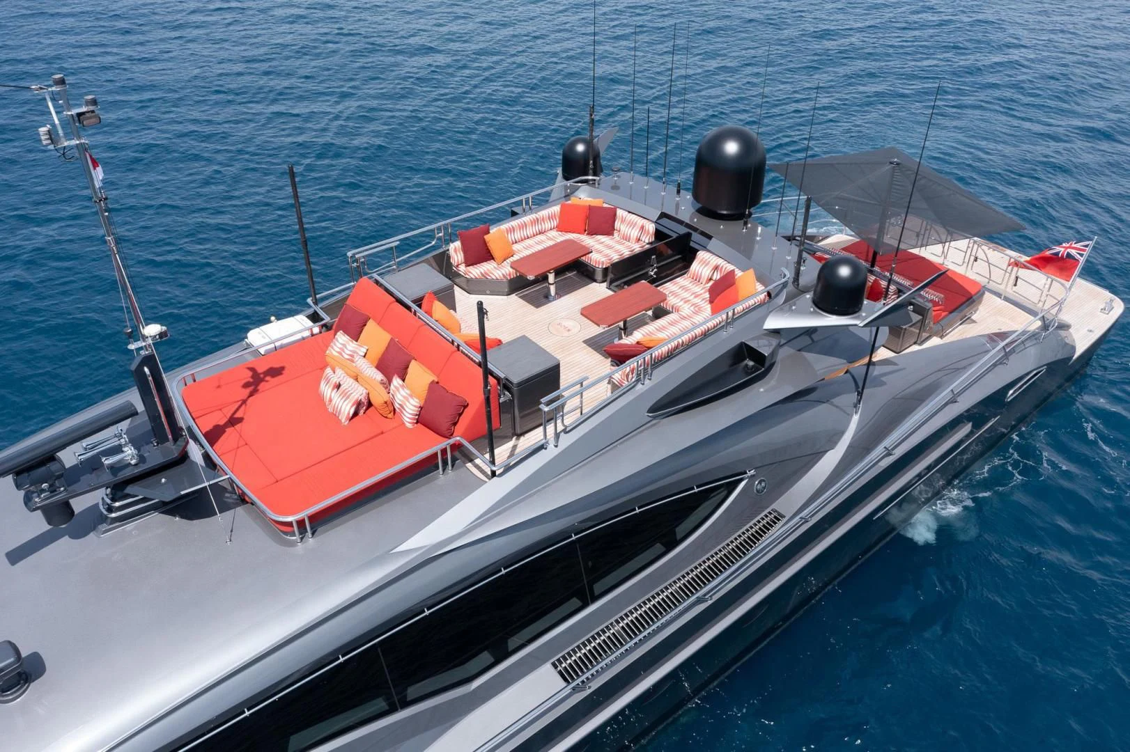 a boat on the water aboard KJOS Yacht for Charter