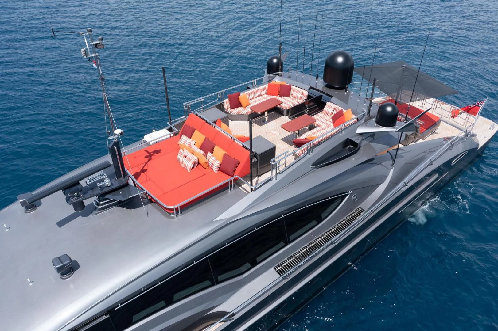 a boat on the water aboard KJOS Yacht for Charter