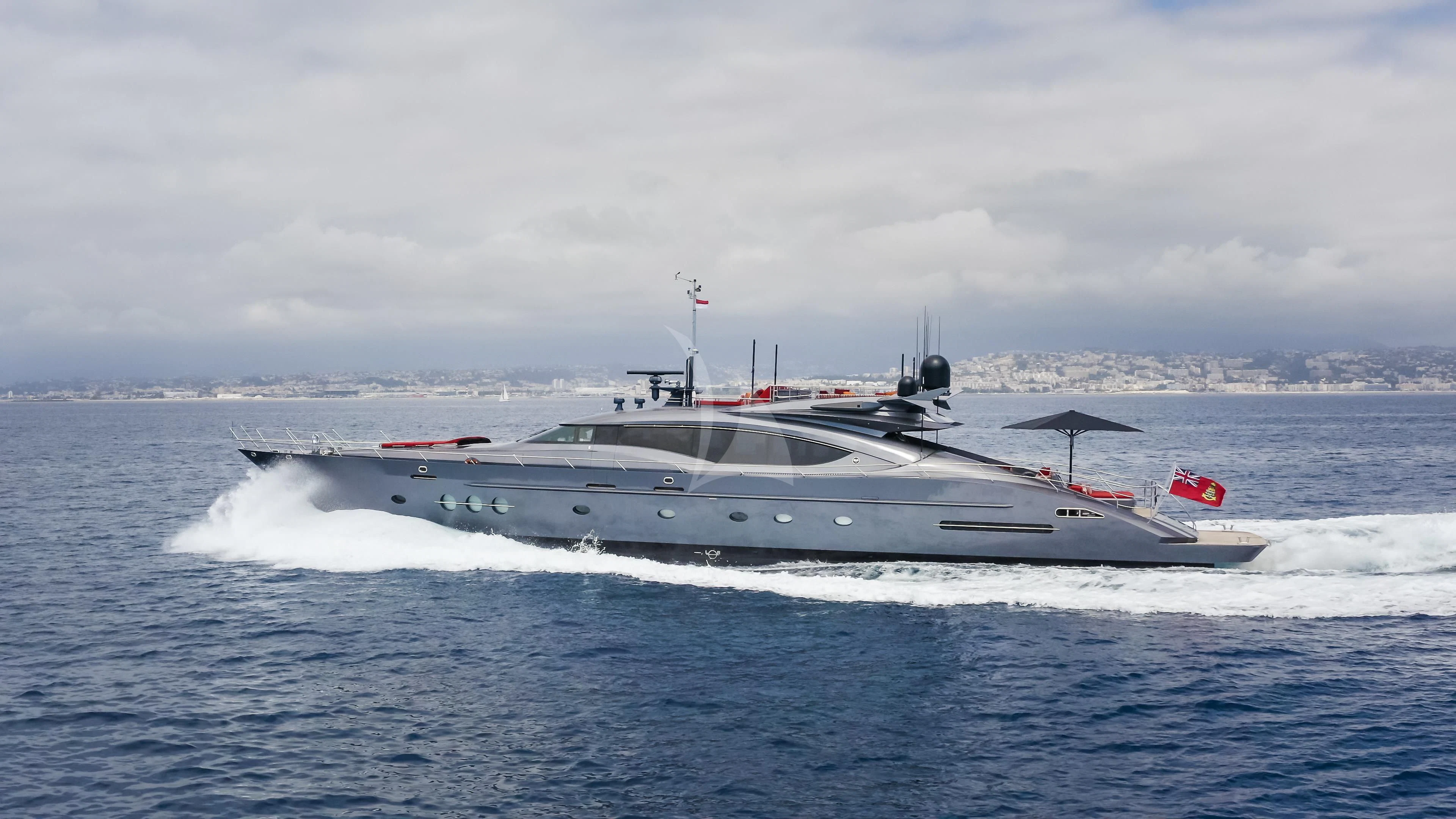 a boat on the water aboard KJOS Yacht for Charter